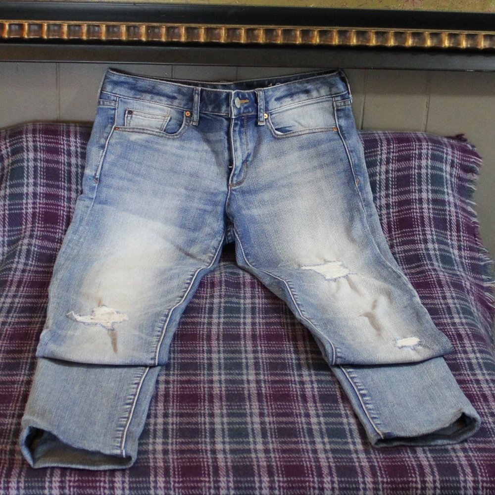 Gap 1969 Always Skinny Distressed Y2K XL Jeans